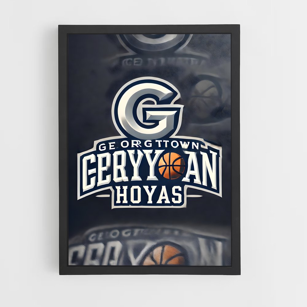 Poster Georgetown Slam Dunk – affiche Basketball (vue 2)
